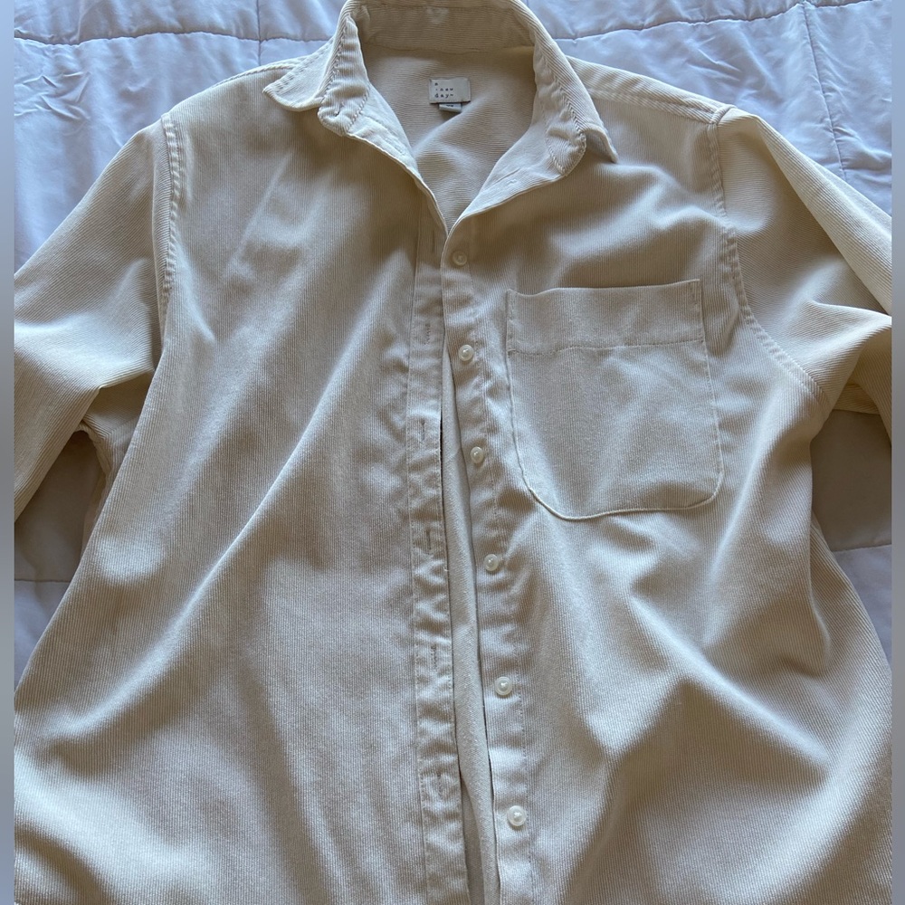 Corduroy pullover jacket